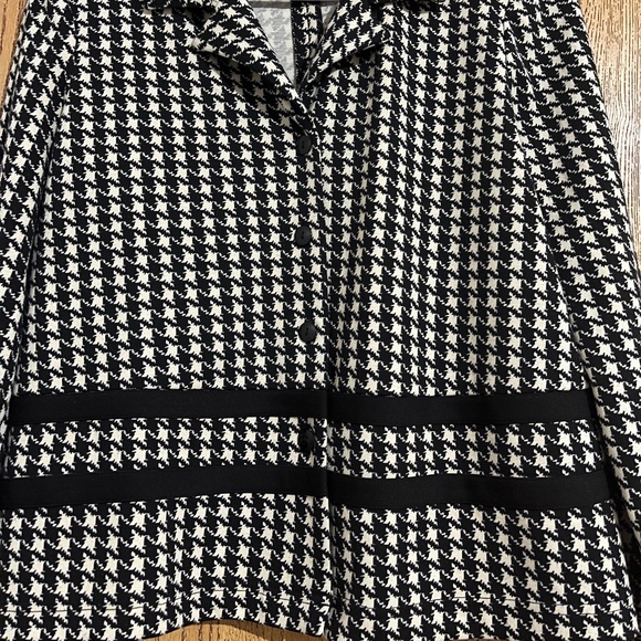 K Studio Collection Women’s Black & White Houndstooth Print Blazer Jacket Sz-12 - Picture 3 of 6